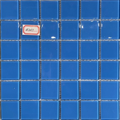 Gạch mosaic hồ bơi 48X48MM Gạch Mosac thủy tinh màu xanh lam