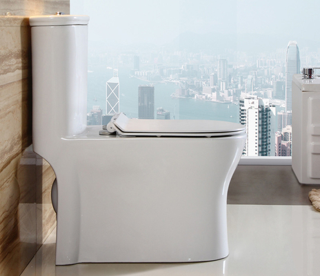 Mua Tiết kiệm nước Siphon Bồn cầu một khối Nhà vệ sinh trên Bể nước nhìn trộm Nhà vệ sinh Trung Quốc sản xuất trực tuyến
