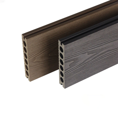 Mua Sàn gỗ nhựa tổng hợp ngoài trời 3D Tấm sàn WPC 140x25mm Nền sân cách nhiệt màu nâu sản xuất trực tuyến
