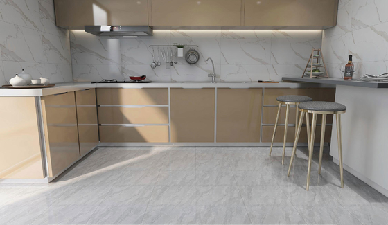 Mua Chất lượng bền Xám 400x400mm Marble Look Matt kính bên trong gạch gạch gạch gạch cho phòng tắm và văn phòng sản xuất trực tuyến