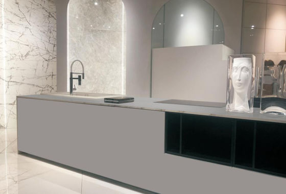 Mua Màu Xám Matt Sintered Stone Slab 800x2600mm Antibacterial Wall Tile sản xuất trực tuyến
