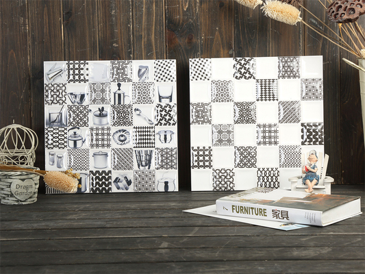 Mua Gạch men encaustic gồ ghề 30x30cm Đen trắng sản xuất trực tuyến