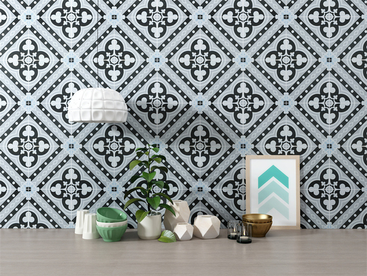 Mua Xám & Trắng 20x20cm gạch gốm cho sàn nhà trong nhà sản xuất trực tuyến