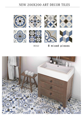 Mua Lớp gạch xăm màu xanh 20x20cm cho phòng tắm và ban công sản xuất trực tuyến