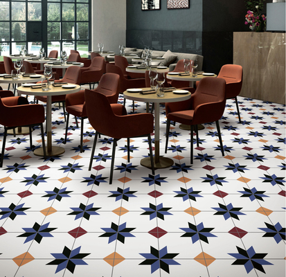Mua Encaustic 200x200mm sàn gạch gạch gạch gạch gạch cho khách sạn và lớp AAA màu trắng và màu xanh dương cho phòng tắm sản xuất trực tuyến