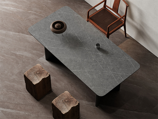 Mua Màu xám nhạt Matt bền bên trong sàn đá nhựa cho nhà bếp 1420x2700mm sản xuất trực tuyến
