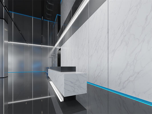 Mua Tấm đá thiêu kết trắng mờ 1420x2700mm dùng cho sàn văn phòng sản xuất trực tuyến