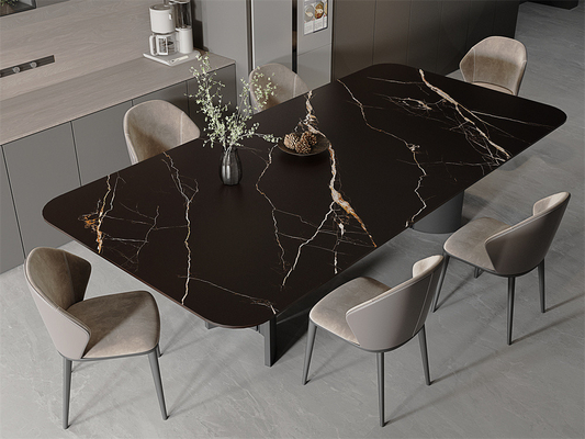 Mua Đen 1600x3200mm Bảng đá lớn và Matt porcelain tráng tráng đá tráng tráng cho thiết kế phòng ngủ sản xuất trực tuyến