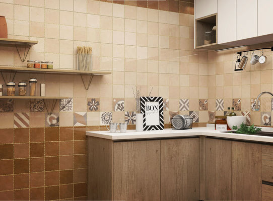 Mua Lớp gạch tường gốm màu nâu 300x600mm cho nhà bếp - đất sét AAA sản xuất trực tuyến