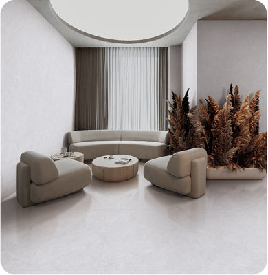 Mua Không trượt màu xám nhạt sàn bên trong 750x1500mm Retro Baby Face Đồ xốp kính cho dự án cải tạo sản xuất trực tuyến