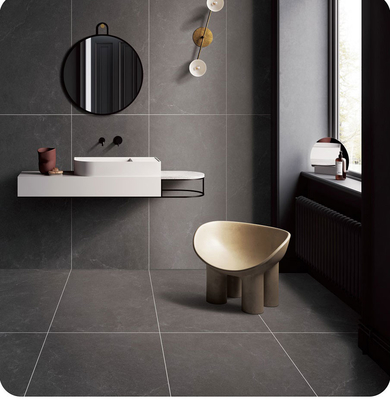 Mua Không trượt màu xám tối mềm kính sàn bên trong 600x1200mm Vintage gạch sứ cho nhà bếp sản xuất trực tuyến