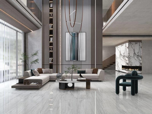 Mua Gạch Porcelain Tráng men Trắng Mài bóng 1200x1200mm 0.05% WA sản xuất trực tuyến