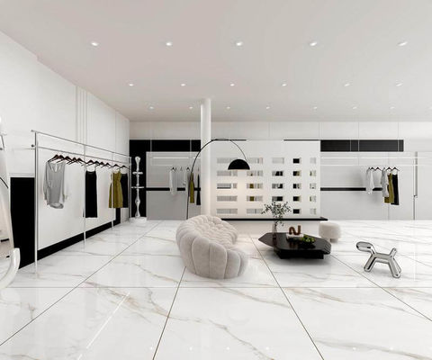 Mua 1200x1200mm White Polished Glass Porcelain Tile Lớp AAA sản xuất trực tuyến