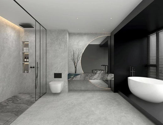 Mua Gạch Porcelain Tráng Men Mềm Màu Xám 1200x1200mm Dùng Cho Phòng Tắm sản xuất trực tuyến