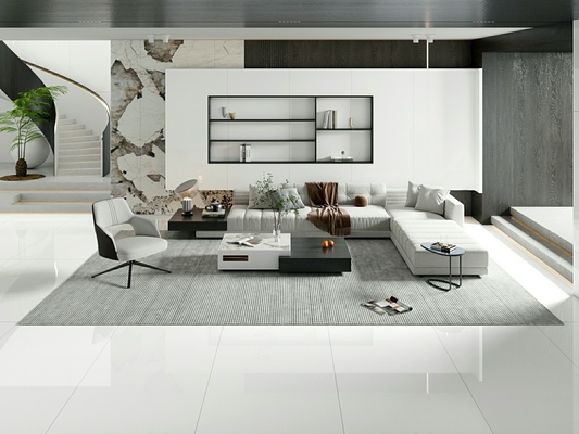Mua Lớp hình chữ nhật sàn trong nhà 900x1800x9mm gốm sứ trắng gạch đánh bóng cho phòng tắm và phòng ăn sản xuất trực tuyến