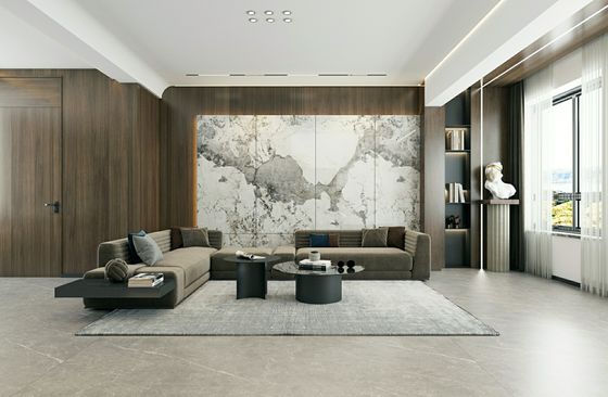 Mua Gạch Porcelain Tráng Men Trắng Bóng 900x1800mm Dùng cho Sàn và Tường sản xuất trực tuyến