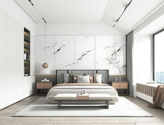 Mua Gạch Porcelain Tráng Men Trắng Bóng 900x1800mm Sàn Trong Nhà sản xuất trực tuyến