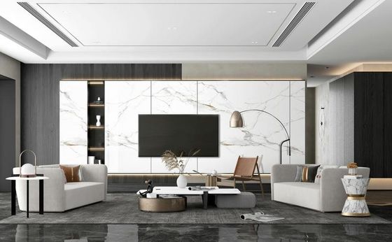 Mua Gạch Porcelain Tráng Men Carrara Mài Bóng 900x1800mm Sàn và Tường Trong Nhà sản xuất trực tuyến
