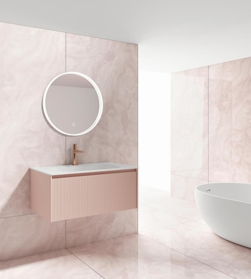 Mua Nhìn màu hồng đá cẩm thạch sàn nội thất lớp AAA chống trượt gạch sứ thủy tinh đánh bóng cho phòng khách và văn phòng sản xuất trực tuyến
