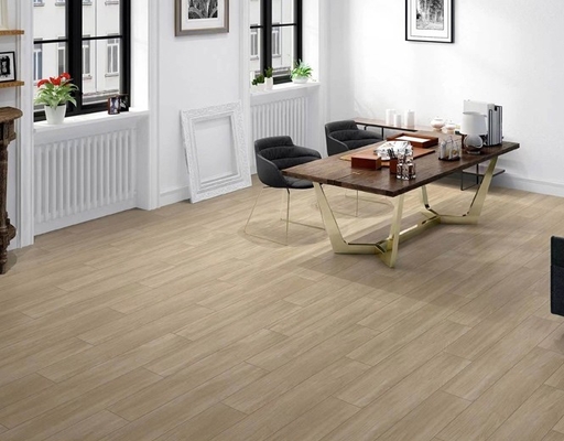 Mua Chống trầy xước 200x1000mm sợi đồ sứ bằng gỗ màu vàng và màu xám cho nhà bếp Đĩa lửa bên trong sàn sợi để cải tạo sản xuất trực tuyến
