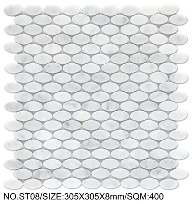 Mua Màu trắng và xanh sáng Đồ đá lửa 305x305mm Natural Stone Mosaic Cho phòng ăn và văn phòng sản xuất trực tuyến