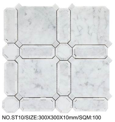 Mua Xanh sáng và Beige 300x300mm Natural Stone Mosaic cho nhà bếp và phòng ăn sản xuất trực tuyến