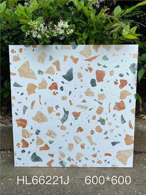 Mua Gạch men Terrazzo Kháng khuẩn Trang nhã Màu be 600x600mm Dùng cho Sàn trong nhà cho Phòng tắm và Nhà bếp sản xuất trực tuyến