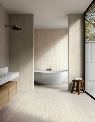 mua Gạch lát sàn sứ men mờ đặc biệt màu kem chống bám bẩn, chống ố, kích thước 600x1200mm, phù hợp cho ban công và dự án sản xuất trực tuyến