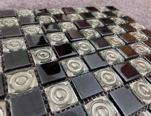 Mua Thạch kim Mosaic thủy tinh điện áp 300x300mm cho bể bơi sản xuất trực tuyến
