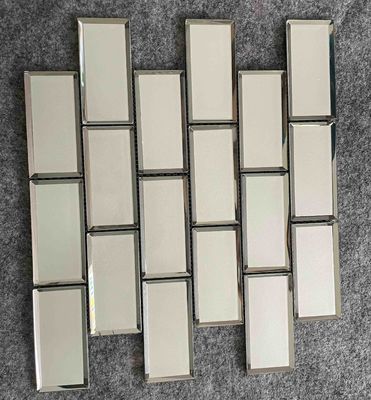 Mua Ánh kim 1,36kgs Ngói khảm thủy tinh tàu điện ngầm, Mặt bàn 300x300mm Gạch lát sàn trang trí sản xuất trực tuyến