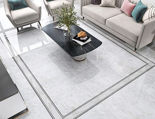 Mua In phun 3D Ngói sứ sang trọng Vàng, 800x800mm 3 cái Ngói tráng men đánh bóng hoàn toàn sản xuất trực tuyến