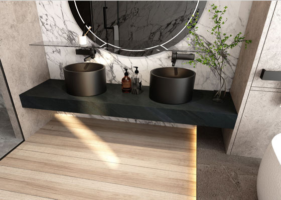 Mua Bàn đen Tấm đá thiêu kết 800x2600mm Trang trí bề mặt tủ chén sản xuất trực tuyến