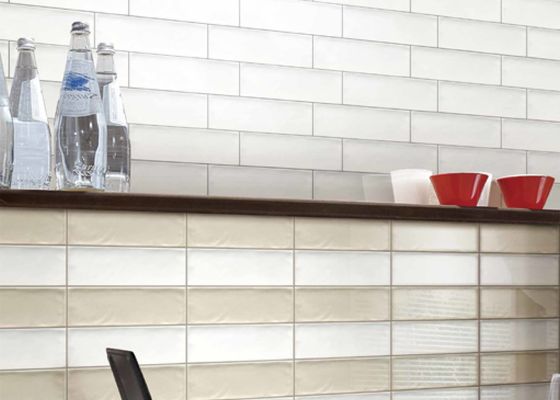 Mua Gạch ốp tường men bóng 3D phun mực hiện đại 75x300mm, kháng axit sản xuất trực tuyến