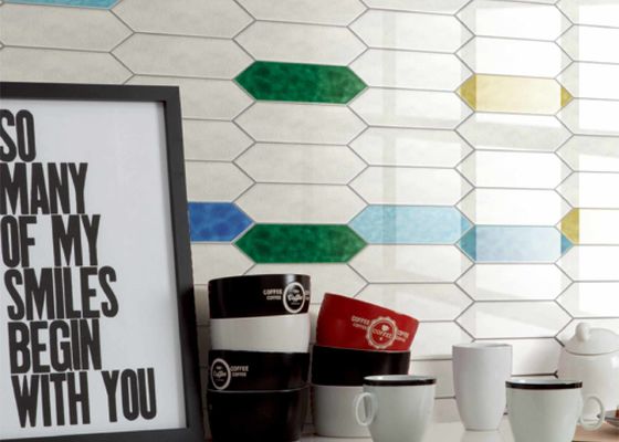 Mua Glossy 3D Inkjet Ceramic Wall Tiles 75x300mm Thiết kế hiện đại sản xuất trực tuyến