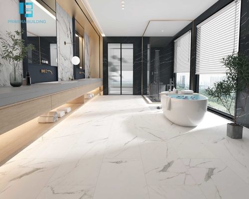 Mua Click Spc Carrara Marble Vinyl Flooring Antiislip Interlocking sản xuất trực tuyến