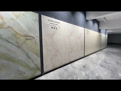 Lớp gạch thủy tinh được đánh bóng màu hồng 900x1800x9mm cho thiết kế sàn trong nhà và phòng khách