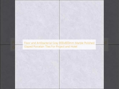 Sàn và kháng khuẩn Xám 800x800mm đá cẩm thạch phông thủy tinh đánh bóng cho dự án và khách sạn