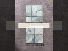 Quảng trường trang trí 150x150mm R10 Blue Porcelain Tiles For Balcony