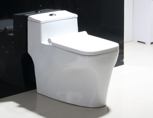 Gắn sàn nhà vệ sinh không viền kép xả nước lên tường