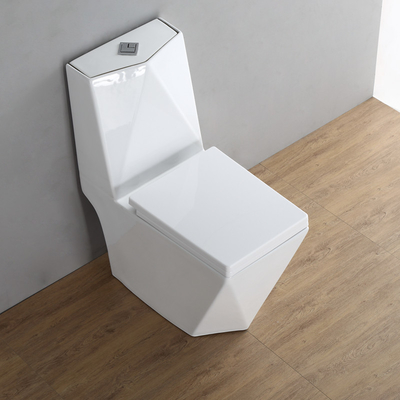 Gốm vuông Peeping WC One Piece Toilet P Trap ODM đúc