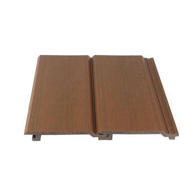 Đèn chống cháy 145x20.5mm WPC tấm lót màu nâu và bên ngoài gỗ nhựa composite Wall Board cho dự án