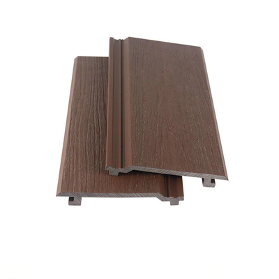 Tương thích với môi trường 145x20.5mm Brown WPC Wall Panel And Wood Plastic Composite Outdoor Wall Plank For Building