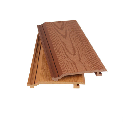 WPC chống nước bên ngoài Bảng tường 145x20.5mm gỗ nhựa composite bảng phẳng cho trang trí