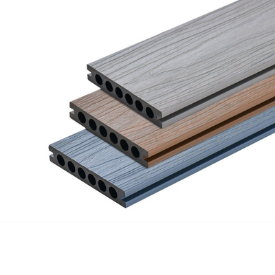 Ván gỗ nhựa ngoài trời không thấm nước 140x23mm Bảng điều khiển ngoại thất WPC Trang trí vật liệu ván sàn