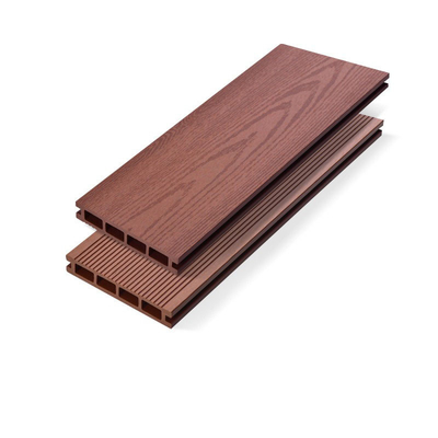 Sàn Nhựa Gỗ Chống Cháy Ngoài Trời Co - Đùn Lỗ Tròn Lối Đi Tấm Ban Công 140x25mm
