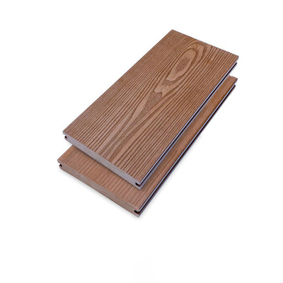 Tấm ván sàn WPC chịu mài mòn 145x22cm Sàn bể bơi dập nổi sâu 3D