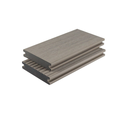 Bảng điều khiển bằng nhựa gỗ rắn màu xám Chống ẩm chống ăn mòn - Trang trí sân vườn bằng chứng 145x30mm