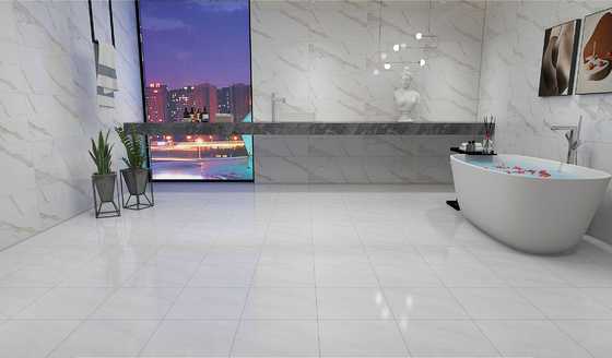 Chống axit 400x400mm Xanh nhạt Matte Glass Ceramic Rustic Tile cho phòng khách và phòng tắm