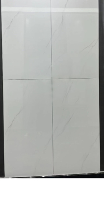 Đồ gạch gốm Carrara màu trắng sơn sơn sơn cho tường sàn 600x1200mm Đồ gạch lửa cho phòng khách