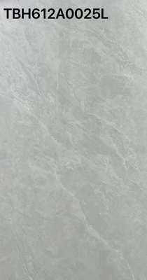 Bức tường sàn nội thất gạch thủy tinh đánh bóng 600x1200mm tấm văn phòng ban công bên ngoài gạch gạch gốm Carrara màu xám